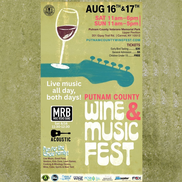 Mike Risko Band at Wine & Music Fest August 16th, 2025
